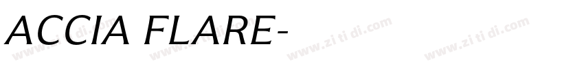 ACCIA FLARE字体转换